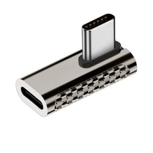 Load image into Gallery viewer, 100W Type-C Male to Type-C Female 20Gbps Zinc Alloy Adapter, Type-C Male to Type-C Female Side Bend, Type-C Male to Type-C Female Vertical Angle, Type-C Male to Type-C Female Medium Bend, Type-C Male to Type-C Female Straight
