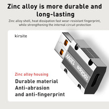 Load image into Gallery viewer, 120W Type-C Female to USB 3.0 Male Zinc Alloy Straight Adapter, Type-C Female to USB 3.0 Male Straight
