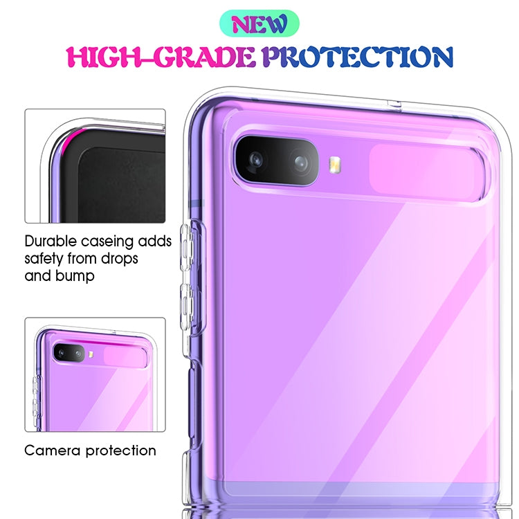 For Galaxy Z Flip Shockproof Scratchproof TPU + Acrylic Protective Case
