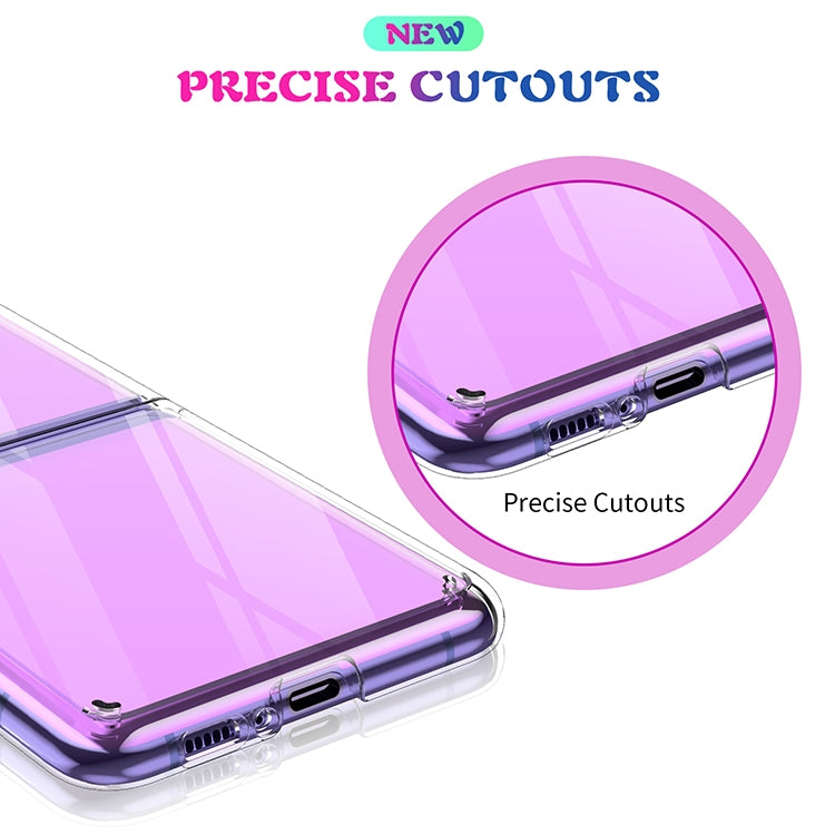 For Galaxy Z Flip Shockproof Scratchproof TPU + Acrylic Protective Case