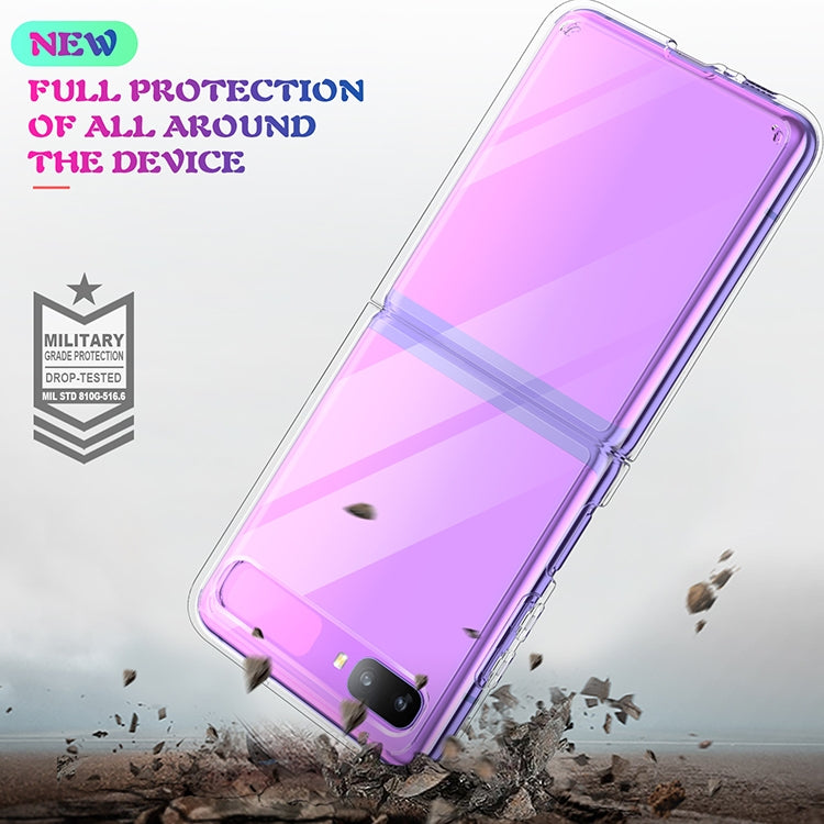 For Galaxy Z Flip Shockproof Scratchproof TPU + Acrylic Protective Case