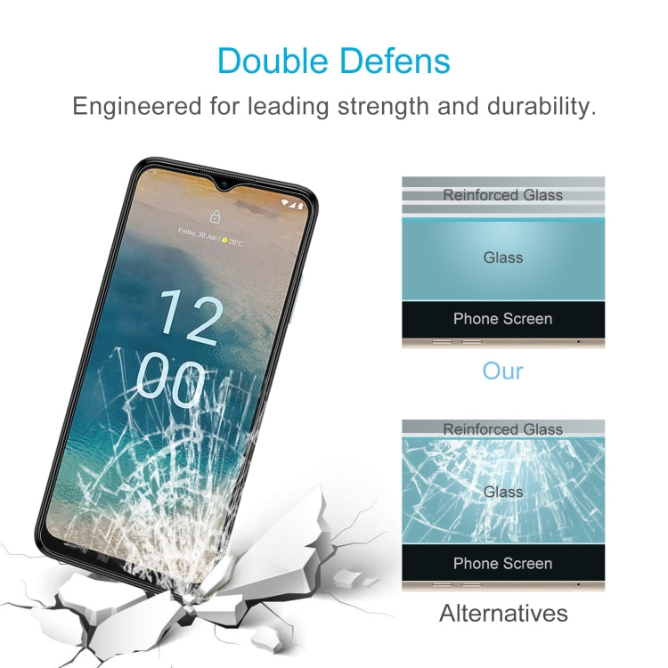 10 PCS 0.26mm 9H 2.5D Tempered Glass Film, For Nokia G22 / C32, For TCL 40 X(10 PCS), For TCL 40 XL(10 PCS), For TCL 40 XE(10 PCS)