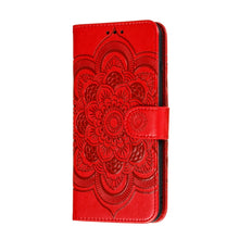 Load image into Gallery viewer, Mandala Embossing Pattern Horizontal Flip PU Leather Case with Holder &amp; Card Slots &amp; Walle &amp; Lanyard