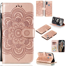Load image into Gallery viewer, Mandala Embossing Pattern Horizontal Flip PU Leather Case with Holder &amp; Card Slots &amp; Walle &amp; Lanyard