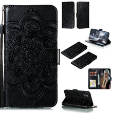 Load image into Gallery viewer, Mandala Embossing Pattern Horizontal Flip PU Leather Case with Holder &amp; Card Slots &amp; Walle &amp; Lanyard