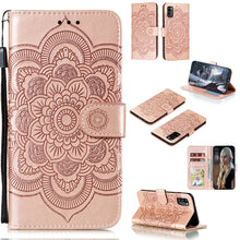 Load image into Gallery viewer, Mandala Embossing Pattern Horizontal Flip PU Leather Case with Holder &amp; Card Slots &amp; Walle &amp; Lanyard
