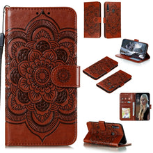 Load image into Gallery viewer, Mandala Embossing Pattern Horizontal Flip PU Leather Case with Holder &amp; Card Slots &amp; Walle &amp; Lanyard