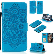 Load image into Gallery viewer, Mandala Embossing Pattern Horizontal Flip PU Leather Case with Holder &amp; Card Slots &amp; Walle &amp; Lanyard