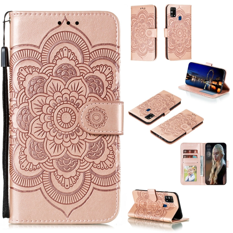 Mandala Embossing Pattern Horizontal Flip PU Leather Case with Holder & Card Slots & Walle & Lanyard