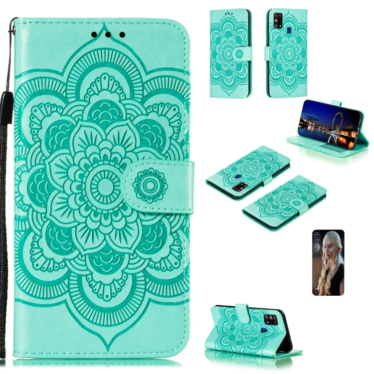 Mandala Embossing Pattern Horizontal Flip PU Leather Case with Holder & Card Slots & Walle & Lanyard