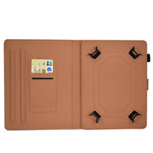 Load image into Gallery viewer, Solid Color Tablet PC Universal Magnetic Horizontal Flip Leather Case with Card Slots &amp; Holder