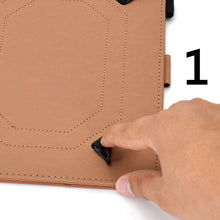 Load image into Gallery viewer, Solid Color Tablet PC Universal Magnetic Horizontal Flip Leather Case with Card Slots &amp; Holder