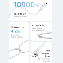 Load image into Gallery viewer, USAMS US-SJ610 U84 PD20W USB-C / Type-C to 8 Pin Charging Data Cable, PD20W 8 Pin 1m