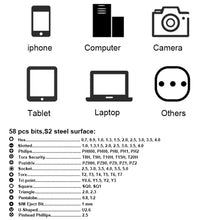 Load image into Gallery viewer, 80 in 1 Portable Multifunctional Mini Screwdriver Set