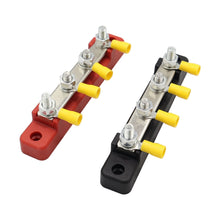 Load image into Gallery viewer, CP-3120 1 Pair 150A 12-48V RV Yacht Single-row 2-way Busbar with 8pcs Terminals, CP-3120