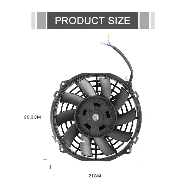 12V 80W Car Powerful Transmission Oil Cooling Fan with Mounting Accessorie, 7 inch, 9 inch, 10 inch, 12 inch, 16 inch