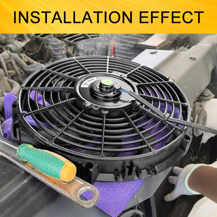 12V 80W Car Powerful Transmission Oil Cooling Fan with Mounting Accessorie, 7 inch, 9 inch, 10 inch, 12 inch, 16 inch