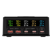 Load image into Gallery viewer, 868H 6 in 1 160W 3 PD Type-C + 2 QC3.0 USB Ports Multi Ports Charger, 868H