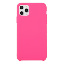 Load image into Gallery viewer, For iPhone 11 Solid Color Solid Silicone  Shockproof Case (Hibiscus Pink), For iPhone 11 Pro