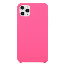 Load image into Gallery viewer, For iPhone 11 Solid Color Solid Silicone  Shockproof Case (Hibiscus Pink), For iPhone 11 Pro Max