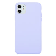Load image into Gallery viewer, For iPhone 11 Solid Color Solid Silicone  Shockproof Case (Hibiscus Pink), For iPhone 11