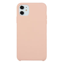 Load image into Gallery viewer, For iPhone 11 Solid Color Solid Silicone  Shockproof Case (Hibiscus Pink), For iPhone 11