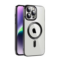Load image into Gallery viewer, CD Texture Plating TPU MagSafe Phone Case with Lens Film, For iPhone 14, For iPhone 14 Plus, For iPhone 14 Pro, For iPhone 14 Pro Max, For iPhone 13, For iPhone 13 Pro