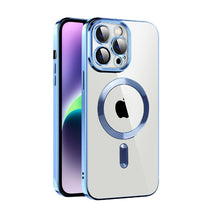 Load image into Gallery viewer, CD Texture Plating TPU MagSafe Phone Case with Lens Film, For iPhone 14, For iPhone 14 Plus, For iPhone 14 Pro, For iPhone 14 Pro Max, For iPhone 13, For iPhone 13 Pro