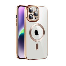 Load image into Gallery viewer, CD Texture Plating TPU MagSafe Phone Case with Lens Film, For iPhone 14, For iPhone 14 Plus, For iPhone 14 Pro, For iPhone 14 Pro Max, For iPhone 13, For iPhone 13 Pro