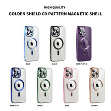 Load image into Gallery viewer, CD Texture Plating TPU MagSafe Phone Case with Lens Film, For iPhone 14, For iPhone 14 Plus, For iPhone 14 Pro, For iPhone 14 Pro Max, For iPhone 13, For iPhone 13 Pro