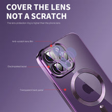 Load image into Gallery viewer, CD Texture Plating TPU MagSafe Phone Case with Lens Film, For iPhone 14, For iPhone 14 Plus, For iPhone 14 Pro, For iPhone 14 Pro Max, For iPhone 13, For iPhone 13 Pro