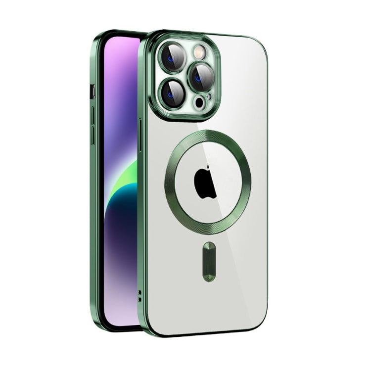 CD Texture Plating TPU MagSafe Phone Case with Lens Film, For iPhone 14, For iPhone 14 Plus, For iPhone 14 Pro, For iPhone 14 Pro Max, For iPhone 13, For iPhone 13 Pro