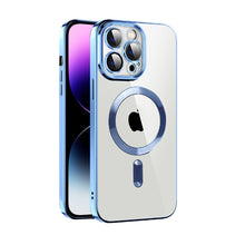 Load image into Gallery viewer, CD Texture Plating TPU MagSafe Phone Case with Lens Film, For iPhone 14, For iPhone 14 Plus, For iPhone 14 Pro, For iPhone 14 Pro Max, For iPhone 13, For iPhone 13 Pro
