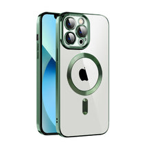 Load image into Gallery viewer, CD Texture Plating TPU MagSafe Phone Case with Lens Film, For iPhone 14, For iPhone 14 Plus, For iPhone 14 Pro, For iPhone 14 Pro Max, For iPhone 13, For iPhone 13 Pro