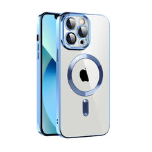 Load image into Gallery viewer, CD Texture Plating TPU MagSafe Phone Case with Lens Film, For iPhone 14, For iPhone 14 Plus, For iPhone 14 Pro, For iPhone 14 Pro Max, For iPhone 13, For iPhone 13 Pro