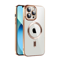 Load image into Gallery viewer, CD Texture Plating TPU MagSafe Phone Case with Lens Film, For iPhone 14, For iPhone 14 Plus, For iPhone 14 Pro, For iPhone 14 Pro Max, For iPhone 13, For iPhone 13 Pro