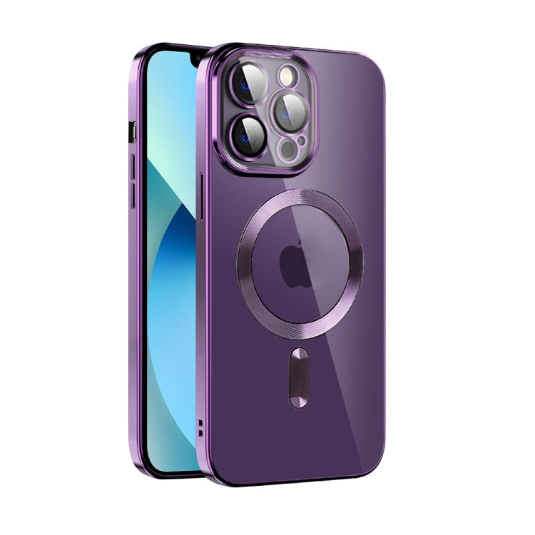CD Texture Plating TPU MagSafe Phone Case with Lens Film, For iPhone 13 Pro Max, For iPhone 12, For iPhone 12 Pro, For iPhone 12 Pro Max, For iPhone 11, For iPhone 11 Pro Max