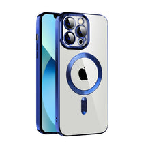 Load image into Gallery viewer, CD Texture Plating TPU MagSafe Phone Case with Lens Film, For iPhone 13 Pro Max, For iPhone 12, For iPhone 12 Pro, For iPhone 12 Pro Max, For iPhone 11, For iPhone 11 Pro Max