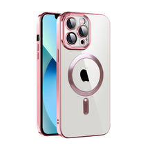 Load image into Gallery viewer, CD Texture Plating TPU MagSafe Phone Case with Lens Film, For iPhone 13 Pro Max, For iPhone 12, For iPhone 12 Pro, For iPhone 12 Pro Max, For iPhone 11, For iPhone 11 Pro Max