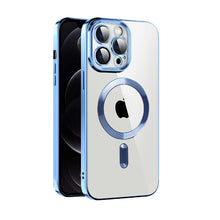 Load image into Gallery viewer, CD Texture Plating TPU MagSafe Phone Case with Lens Film, For iPhone 13 Pro Max, For iPhone 12, For iPhone 12 Pro, For iPhone 12 Pro Max, For iPhone 11, For iPhone 11 Pro Max