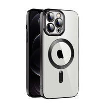 Load image into Gallery viewer, CD Texture Plating TPU MagSafe Phone Case with Lens Film, For iPhone 13 Pro Max, For iPhone 12, For iPhone 12 Pro, For iPhone 12 Pro Max, For iPhone 11, For iPhone 11 Pro Max