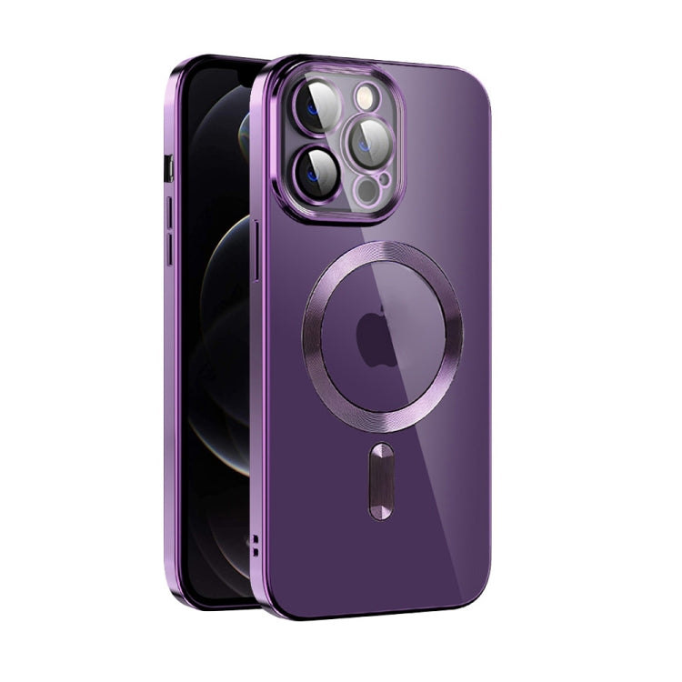 CD Texture Plating TPU MagSafe Phone Case with Lens Film, For iPhone 13 Pro Max, For iPhone 12, For iPhone 12 Pro, For iPhone 12 Pro Max, For iPhone 11, For iPhone 11 Pro Max