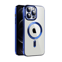 Load image into Gallery viewer, CD Texture Plating TPU MagSafe Phone Case with Lens Film, For iPhone 13 Pro Max, For iPhone 12, For iPhone 12 Pro, For iPhone 12 Pro Max, For iPhone 11, For iPhone 11 Pro Max