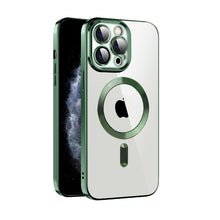 Load image into Gallery viewer, CD Texture Plating TPU MagSafe Phone Case with Lens Film, For iPhone 13 Pro Max, For iPhone 12, For iPhone 12 Pro, For iPhone 12 Pro Max, For iPhone 11, For iPhone 11 Pro Max