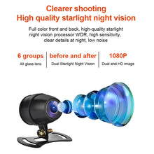 Load image into Gallery viewer, SE3 Dual AHD 1080P Waterproof HD Motorcycle DVR, Support TF Card / Cycling Video / Parking Monitoring, SE3