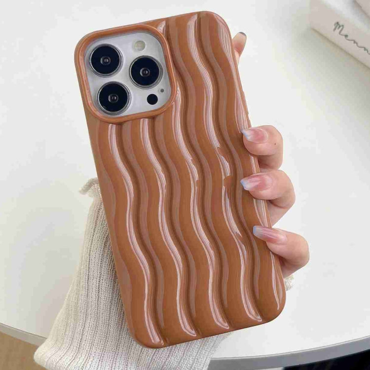 Varnishing 3D Water Wave Texture Phone Case, For iPhone 12 / 12 Pro, For iPhone 11 Pro Max, For iPhone 11