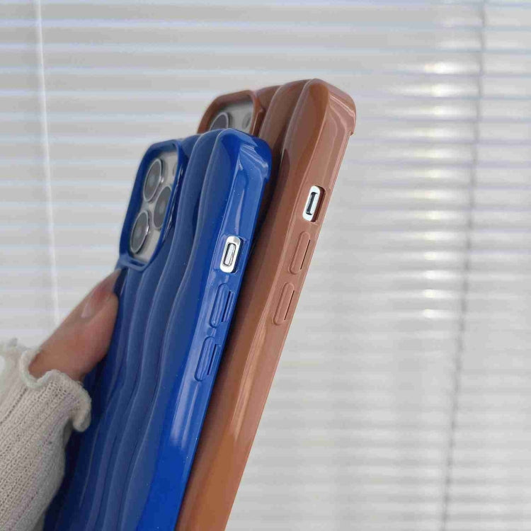 Varnishing 3D Water Wave Texture Phone Case, For iPhone 12 / 12 Pro, For iPhone 11 Pro Max, For iPhone 11