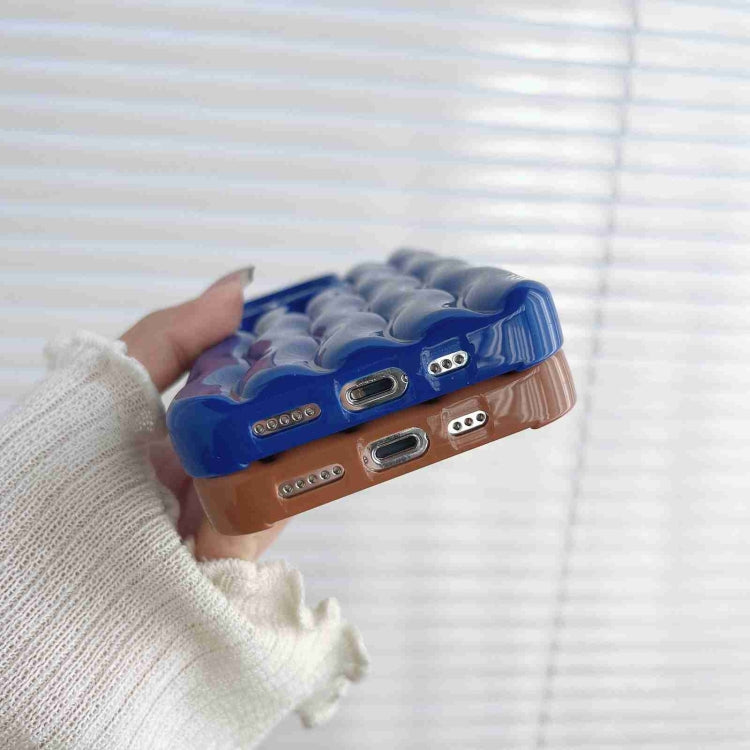 Varnishing 3D Water Wave Texture Phone Case, For iPhone 12 / 12 Pro, For iPhone 11 Pro Max, For iPhone 11