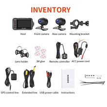 Load image into Gallery viewer, SE65 Dual 1080P Waterproof HD Motorcycle DVR, Support WiFi / GPS / Cycling Video, SE65