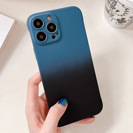 Frameless Skin Feel Gradient Phone Case, For iPhone 14 Pro Max, For iPhone 14 Pro, For iPhone 14, For iPhone 14 Plus, For iPhone 13 Pro Max, For iPhone 13 Pro, For iPhone 13, For iPhone 12 Pro Max, For iPhone 12 Pro